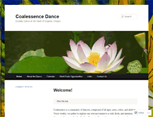 Tablet Screenshot of coalessencedance.com